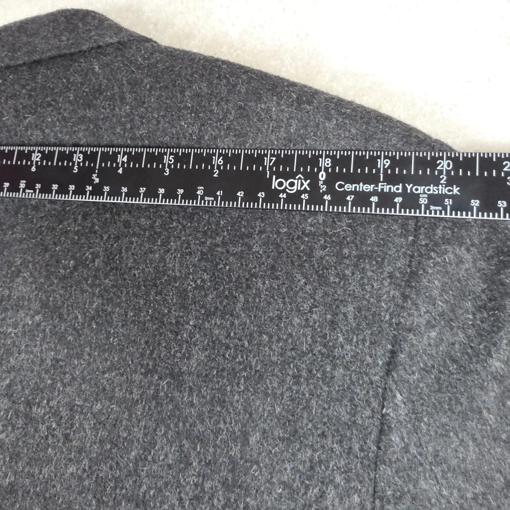 S&K Famous Brands Tailors Row Luxe Blazer Mens 42R Gray Pure Camel Hair 2-Button